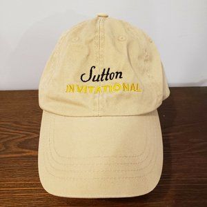 Sutton Invitational Golf Khaki Baseball Cap Hat Adjustable Alternative Apparel